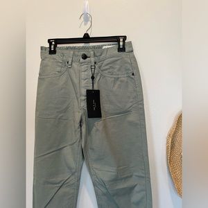 RAG & BONE Womans Size 25 Engineered High Rise Cargo Jogger Pants In Sage Green